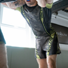 KHAKI HYBRID FIGHT SHORTS